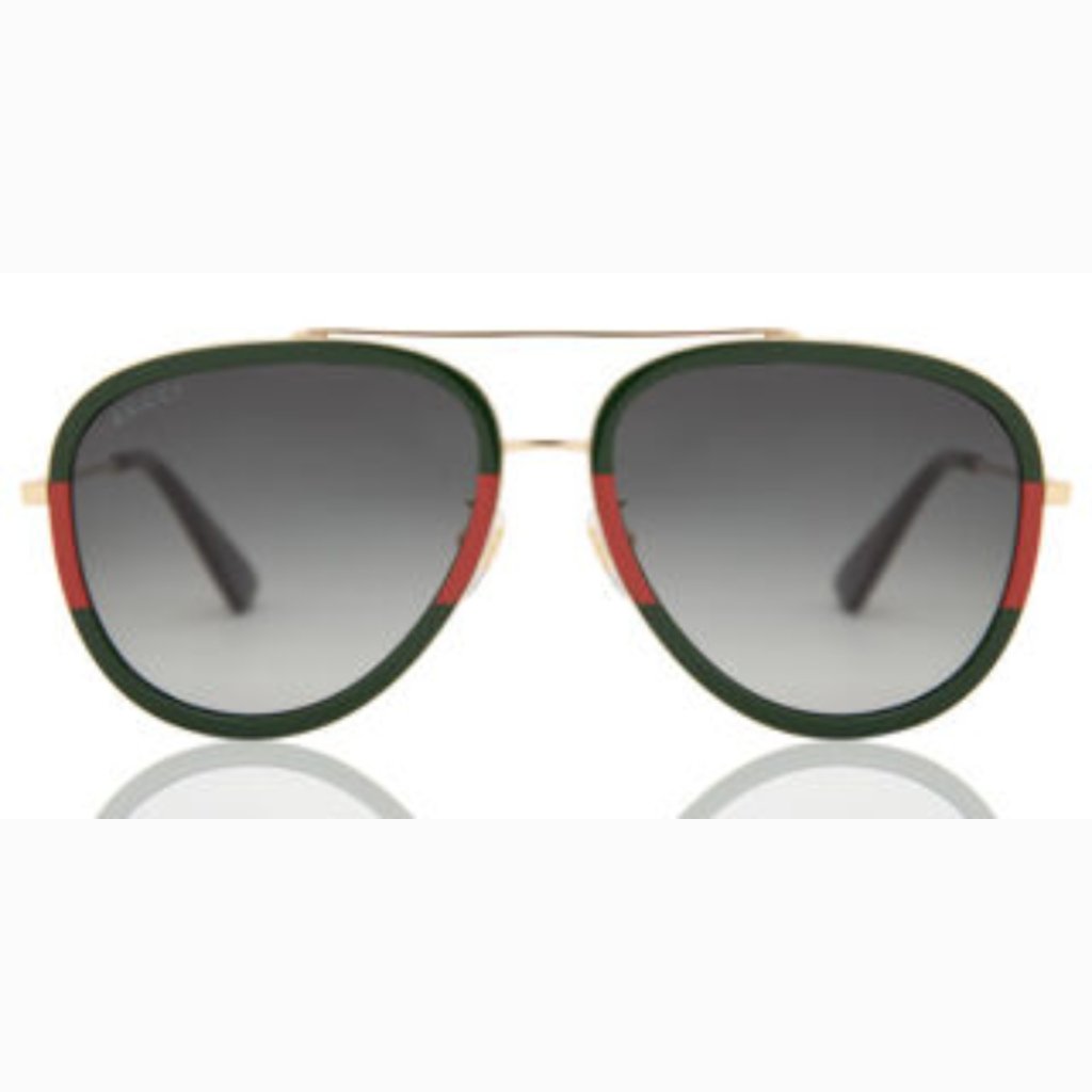 New Gucci Gg0062s 003 Unisex Aviator Sunglasses
